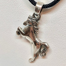 Load image into Gallery viewer, Jumping Sterling Silver Pony Horse Charm Pendant 9965I - PremiumBead Alternate Image 2