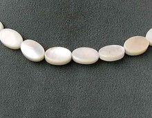 Load image into Gallery viewer, Natural Mother of Pearl Shell 12x8mm Oval Bead Strand 104367 - PremiumBead Alternate Image 3