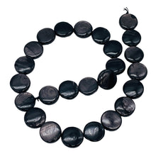 Load image into Gallery viewer, Silver Mirrors Hypersthene 15mm Disc Bead Strand for Jewelry Making 107425