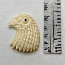 Load image into Gallery viewer, Waterbuffalo Bone Bald Eagle | 25x22x6mm | Cream | 1 Bead - PremiumBead Alternate Image 7