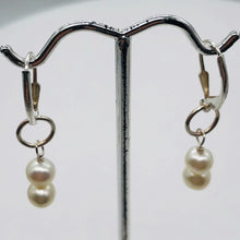 Load image into Gallery viewer, AAA Natural White 6.5-6mm Pearl Solid Sterling Silver Earrings 304499B