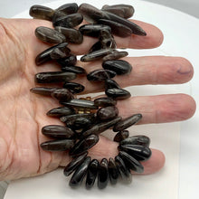 Load image into Gallery viewer, Fantastic Gray Bronze Moonstone Nugget Briolette Bead Strand | 74 Beads |