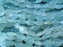 Load image into Gallery viewer, Premium Aquamarine Oval Pendant Bead 16 inch Strand 108057 - PremiumBead Alternate Image 2