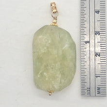 Load image into Gallery viewer, Kunzite Hiddenite 14K Gold Filled Crystal Pendant| 1 1/2" Long|Green | 1 Pendant