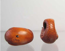Load image into Gallery viewer, Carved & Signed Adorable Fish Boxwood Ojime/Netsuke Bead - PremiumBead Alternate Image 2