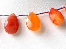 Load image into Gallery viewer, Rare Mandarin Botswana Agate 15x10x5mm Briolette Bead Strand 107254 - PremiumBead Alternate Image 3