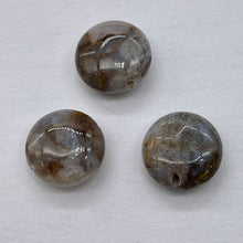 Load image into Gallery viewer, 3 Natural Crazy Lace Pietersite 14x7mm Coin Beads 9683