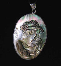 Load image into Gallery viewer, Glam Carved Tahitian Mop Shell Cameo Pendant 9933B - PremiumBead Primary Image 1
