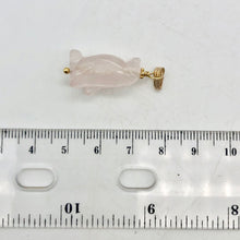 Load image into Gallery viewer, Darling! Rose Quartz Penguin 14K Gold Filled Pendant 509273RQG - PremiumBead Alternate Image 9