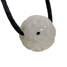 Load image into Gallery viewer, Intricately Carved White Jade 16mm Round Bead 10651 | 16mm | White