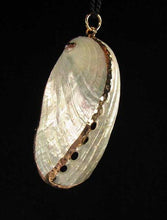 Load image into Gallery viewer, Exotic! 24K Gold Embellished Shell Pendant! 9930A - PremiumBead Alternate Image 2