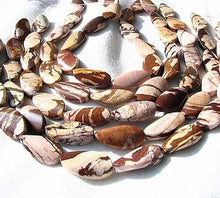 Load image into Gallery viewer, Wild Exotic Zebra Jasper Oval Focal Bead Strand 108906 - PremiumBead Alternate Image 2