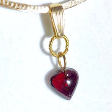 Load image into Gallery viewer, Heart Shaped Genuine Garnet in Simple Elegant Setting of 12Kgf 510654 - PremiumBead Primary Image 1