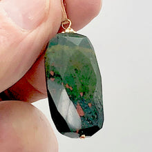 Load image into Gallery viewer, Hand Made Bloodstone Focal Pendant with 14K Gold Filled Findings | 1 1/2" Long