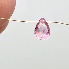 Load image into Gallery viewer, AAA Natural Brilliant Pink Sapphire .72cts Briolette Bead | 6x4mm |.72ct | Pink|