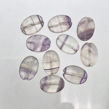 Load image into Gallery viewer, Striped Orchids 10 Natural Fluorite Beads - PremiumBead Alternate Image 8