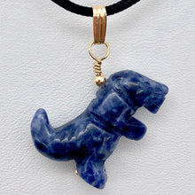 Load image into Gallery viewer, Purple Dinosaur Sodalite Tyrannosaurus Rex 14Kgf Pendant | 1.5" Long | Purple | - PremiumBead Alternate Image 7