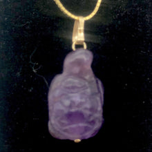 Load image into Gallery viewer, Amethyst Turtle Pendant Necklace | Semi Precious Stone Jewelry | 14k Pendant - PremiumBead Alternate Image 2
