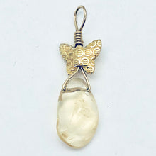 Load image into Gallery viewer, Glowing Golden Butterfly Citrine Nugget 14K Gold Filled Pendant | 1 3/8" Long |