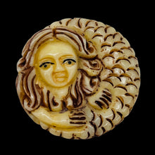 Load image into Gallery viewer, Cozy Hand Carved Mermaid Centerpiece Bead 4830H