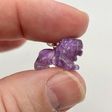 Load image into Gallery viewer, Hand Carved Roaring Lion and Sterling Silver Pendant | 1 1/8" Long | 509295AMLS - PremiumBead Alternate Image 4