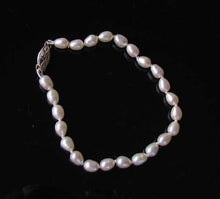 Load image into Gallery viewer, Creamy White Fresh Water Pearl & Sterling Silver 7" Bracelet 9916C - PremiumBead Primary Image 1