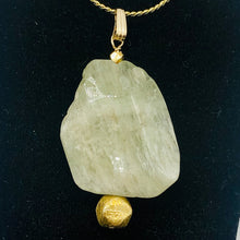 Load image into Gallery viewer, Kunzite14K Gold Filled Pendant Hexagonal Pendant | 1 3/4" Long | Green | 1 Pendant