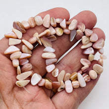 Load image into Gallery viewer, Pink Mother of Pearl Shell Briolette Bead Strand 103145