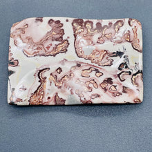 Load image into Gallery viewer, Apache Jasper Wavy Rectangle Pendant Bead | 2 1/2x1 3/4" | Red | 1 Bead |
