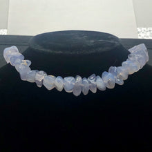 Load image into Gallery viewer, Oregon Holly Blue Chalcedony Agate 89 Grams Nugget Strand| 12x6 16x10 | 53 Bead|