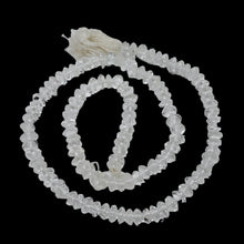 Load image into Gallery viewer, Quartz Polished Roundel Bead 12" Strand | 5x3 to 5x2mm | Clear | 105 Beads |