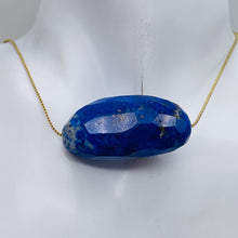 Load image into Gallery viewer, Lapis, Designer Cut 119ct Pendant Bead | 44x21x15mm | Blue | 1 Bead |