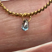Load image into Gallery viewer, 0.25cts Blue Diamond Brio 18K Gold Pendant Bead 5868AB - PremiumBead Alternate Image 5