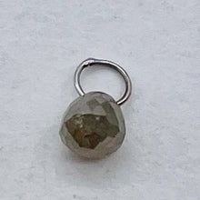 Load image into Gallery viewer, Diamond w/Loop .27 cts Teardrop | 3x3 mm. | Green | 1 Pendant |