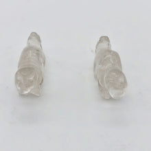Load image into Gallery viewer, Dinosaur 2 Carved Quartz Diplodocus Beads | 25x11.5x7.5mm | Clear - PremiumBead Alternate Image 10