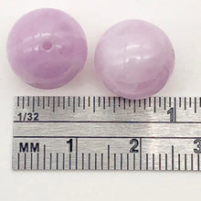 Load image into Gallery viewer, Natural Untreated Deep Pink Lavender Kunzite 13mm Round Beads | 2 Bead(s)