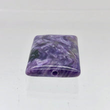 Load image into Gallery viewer, 80cts of Rare Rectangular Pillow Charoite Beads | 2 Beads | 26x19x8mm | 10871A - PremiumBead Alternate Image 8