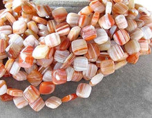 Load image into Gallery viewer, Rare Orange Sardonyx Diagonal Square Bead Strand106817 - PremiumBead Alternate Image 2
