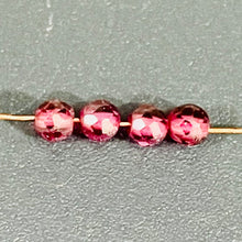 Load image into Gallery viewer, 4 Gorgeous Rhodolite Garnet Excellent 3mm Faceted Beads 06542