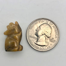Load image into Gallery viewer, Howling New Moon 2 Carved Tiger's Eye Wolf Coyote Beads | 21x11x8mm | Golden Brown - PremiumBead Alternate Image 10
