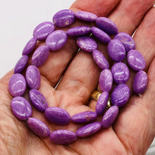 Load image into Gallery viewer, Phosphosiderite 16" Strand Oval Beads | 14x10 mm | Lavender | 30 Beads |