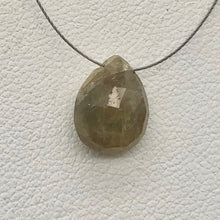 Load image into Gallery viewer, 4.16 Carats Grey Sapphire Faceted 10.5x8mm Briolette Bead 6934 - PremiumBead Alternate Image 2