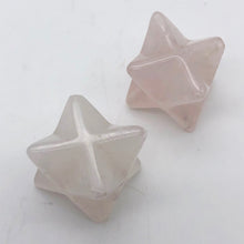 Load image into Gallery viewer, Kabbalah 2 Carved Rose Quartz Merkaba Star Beads | 25x15x15mm | Pink - PremiumBead Alternate Image 7