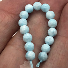 Load image into Gallery viewer, Natural Hemimorphite Round Beads Half Strand | 5mm | Blue | 38 Bead(s)