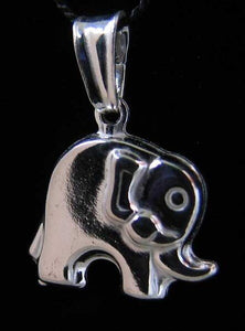 Lucky Sterling Silver Elephant Charm Pendant 9966H - PremiumBead Primary Image 1