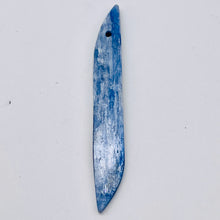 Load image into Gallery viewer, Kyanite 8.8g Spear Pendant Bead | 80x10x4mm | Blue Silver | 1 Bead |