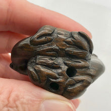 Load image into Gallery viewer, Carved Double Camel Dark Teak Ojime/Netsuke Bead - PremiumBead Alternate Image 6