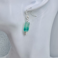 Load image into Gallery viewer, Fluorite Sterling Silver Drop/Dangle Earrings | 1 1/2" Long | Blue | 1 Pair |