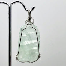 Load image into Gallery viewer, 11 Gram Green Fluorite Silver Wire-Wrapped Pendant | 1 3/4" Long |