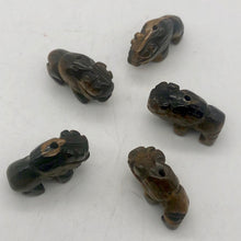 Load image into Gallery viewer, Carved Tiger Eye Buffalo Figurine Worry Stone | 21x14x8mm | Golden - PremiumBead Alternate Image 3